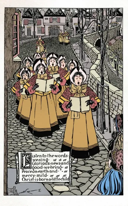 Framed Print : A Christmas Carol, c1898. Artist: James Allan Duncan Framed Print : A Christmas Carol, c1898. Artist: James Allan Duncan
