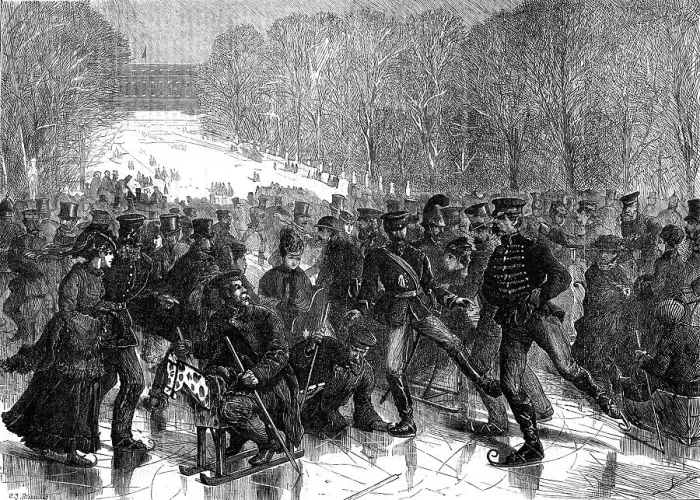 Framed Print : Christmas-Day Sports at Versailles, 1871. Creator: Unknown Framed Print : Christmas-Day Sports at Versailles, 1871. Creator: Unknown