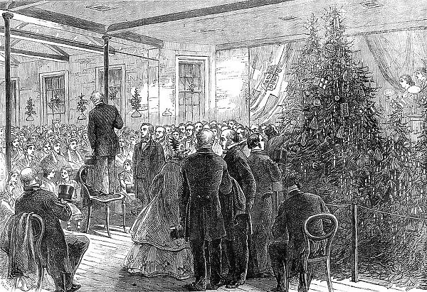 Christmas Entertainment to the Inmates of the Greenwich Union-House, 1864. Creator: Unknown