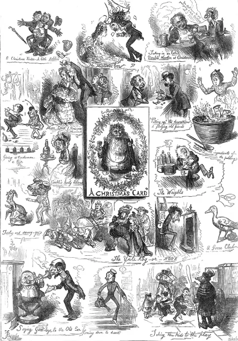 Framed Print : A Christmas Medley, by F. Barnard, 1872. Creator: Joseph Swain Framed Print : A Christmas Medley, by F. Barnard, 1872. Creator: Joseph Swain