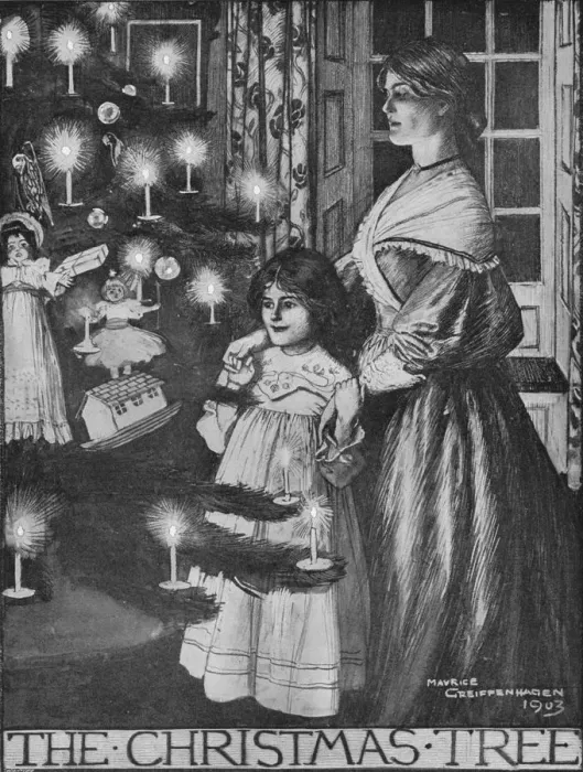 Framed Print : The Christmas Tree, 1903 (1903). Artist: Maurice Greiffenhagen Framed Print : The Christmas Tree, 1903 (1903). Artist: Maurice Greiffenhagen