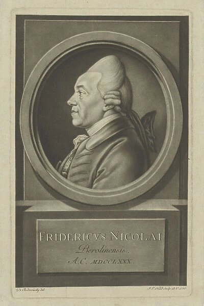 Christoph Friedrich Nicolai (1733-1811), 1780. Creator: Chodowiecki, Daniel Nikolaus (1726-1801)
