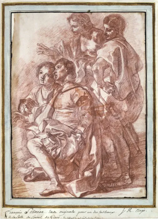 Framed Print : Christopher Columbus landing in America, c1760(?)-1770. Artist: Jean Robert Ango Framed Print : Christopher Columbus landing in America, c1760(?)-1770. Artist: Jean Robert Ango