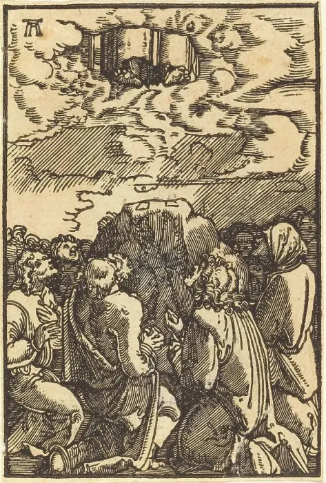 Framed Print : Christ's Ascension, c. 1513. Creator: Albrecht Altdorfer Framed Print : Christ's Ascension, c. 1513. Creator: Albrecht Altdorfer