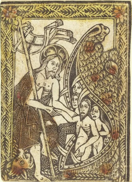Framed Print : Christ's Descent in Limbo, 1460 / 1480. Creator: Master of the Borders with the Four Fathers of the Church Framed Print : Christ's Descent in Limbo, 1460 / 1480. Creator: Master of the Borders with the Four Fathers of the Church
