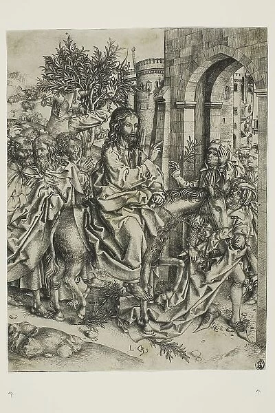 Christ's Entry into Jerusalem, c. 1500. Creator: Master of the Strache Altar