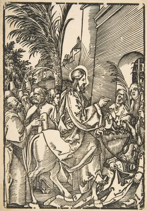 Framed Print : Christs Entry into Jerusalem, from The Small Passion (copy). n. d. Creator: Unknown Framed Print : Christs Entry into Jerusalem, from The Small Passion (copy). n. d. Creator: Unknown