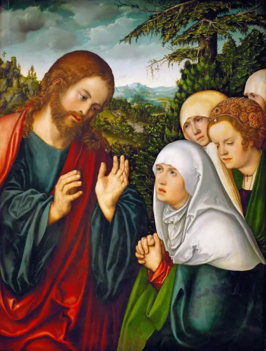 Framed Print : Christs farewell to the holy women Framed Print : Christs farewell to the holy women