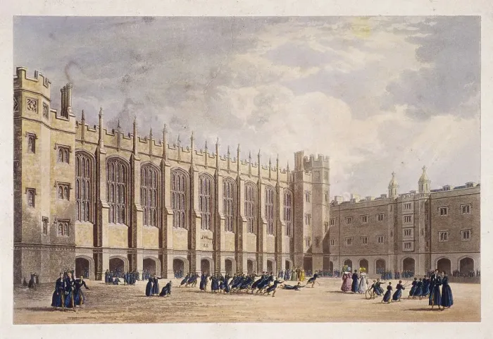Framed Print : Christs Hospital, London, c1825