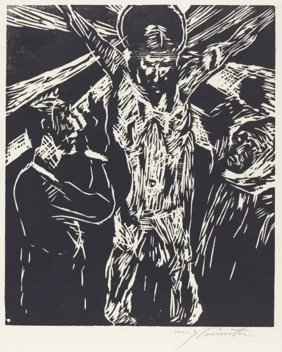 Framed Print : Christus am Kreuz (The Crucifixion), 1919. Creator: Lovis Corinth Framed Print : Christus am Kreuz (The Crucifixion), 1919. Creator: Lovis Corinth