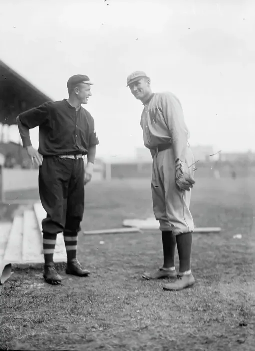 Framed Print : Christy Mathewson And Walter Johnson, New York Nl (Black) And Washington Al (Baseball), 1912. Creator: Harris & Ewing. Christy Mathewson And Walter Johnson, New York Nl (Black) And Washington Al (Baseball), 1912. Creator: Harris & Ewing Framed Print : Christy Mathewson And Walter Johnson, New York Nl (Black) And Washington Al (Baseball), 1912. Creator: Harris & Ewing. Christy Mathewson And Walter Johnson, New York Nl (Black) And Washington Al (Baseball), 1912. Creator: Harris & Ewing