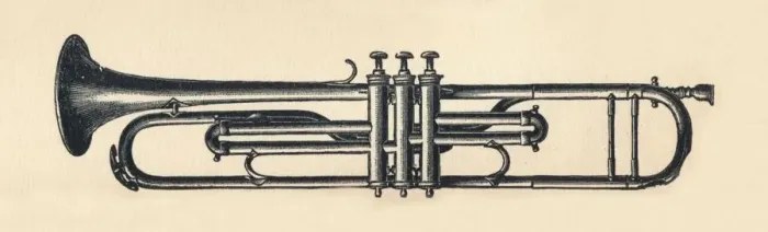 Framed Print : Chromatic Trumpet, 1895. Creator: Unknown Framed Print : Chromatic Trumpet, 1895. Creator: Unknown