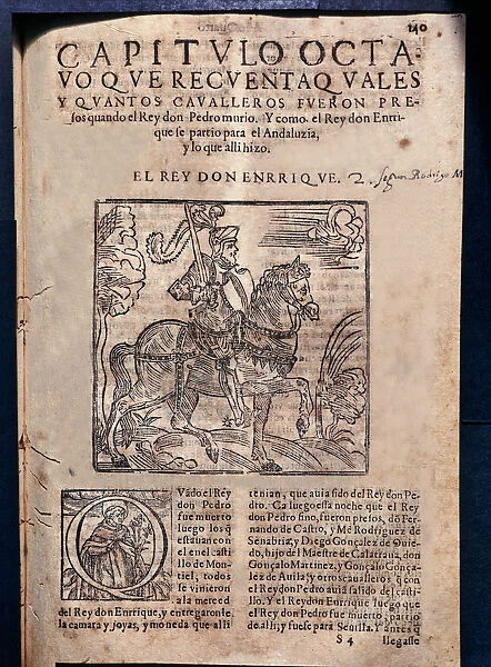 Chronicle of the Kings of Castile by Pedro Lopez de Ayala, the 8th chapter, beginning