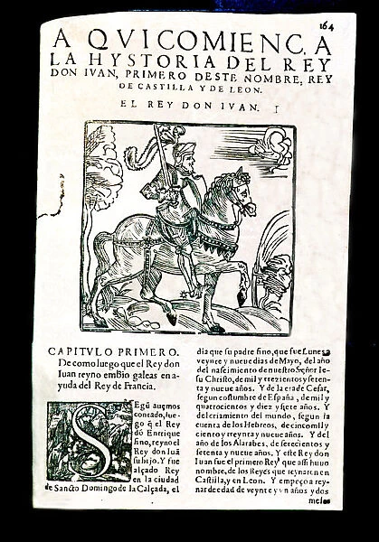 Chronicle of the Kings of Castile by Pedro Lopez de Ayala, beginning of the story