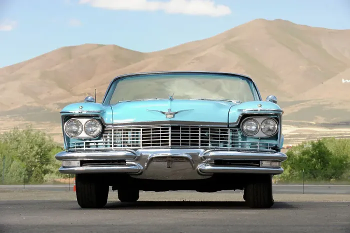 Framed Print : Chrysler Imperial 1957 ex Howard Hughes. Artist: Simon Clay Framed Print : Chrysler Imperial 1957 ex Howard Hughes. Artist: Simon Clay