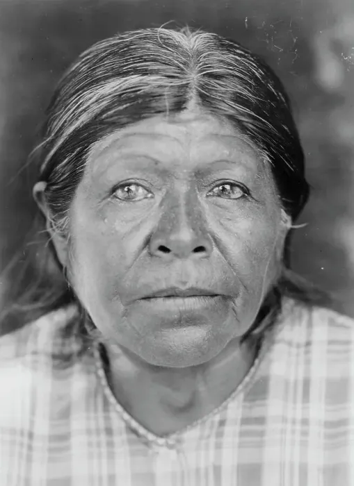Framed Print : A Chukchansi matron, c1924. Creator: Edward Sheriff Curtis Framed Print : A Chukchansi matron, c1924. Creator: Edward Sheriff Curtis