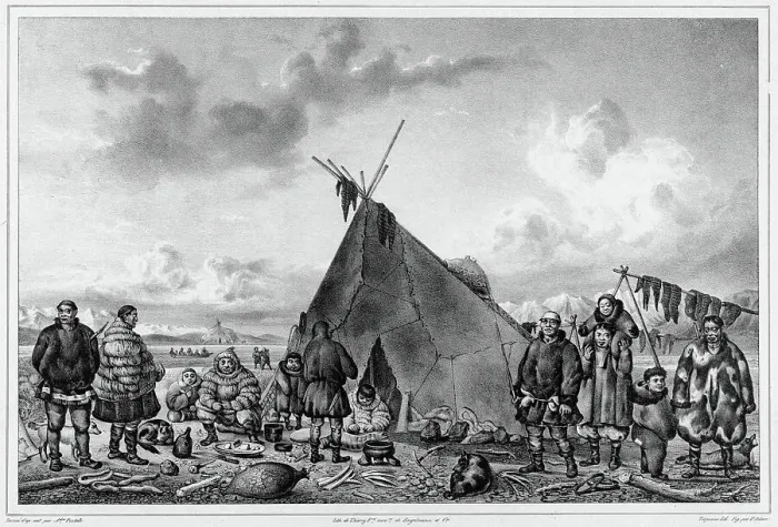 Framed Print : Chukchis, Northeast Coast of Asia, 19th century. Creators: Alexander Postels, Victor Adam, Godefroy Engelmann Framed Print : Chukchis, Northeast Coast of Asia, 19th century. Creators: Alexander Postels, Victor Adam, Godefroy Engelmann