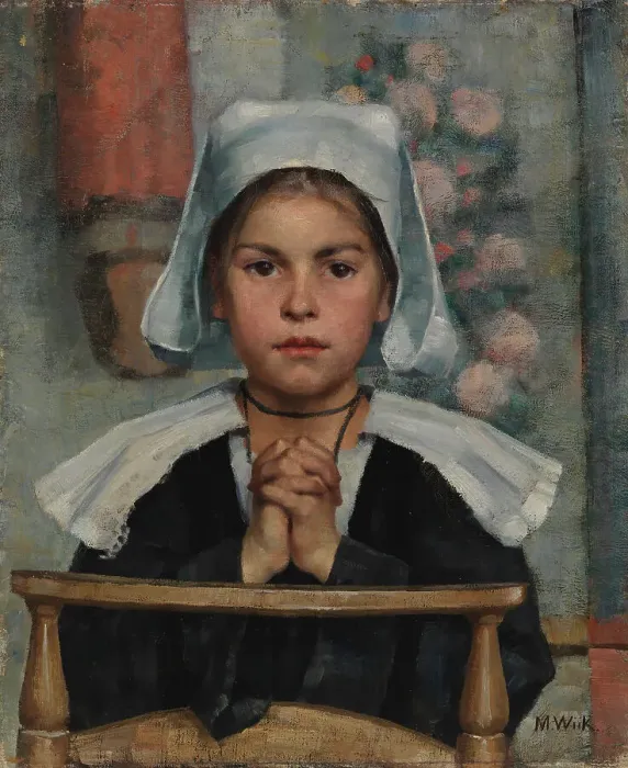 Framed Print : At Church, 1884. Creator: Maria Wiik Framed Print : At Church, 1884. Creator: Maria Wiik