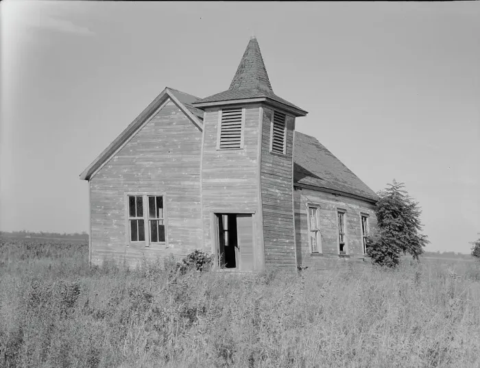 Framed Print : Church on the Aldridge Plantation, Mississippi, 1937. Creator: Dorothea Lange Framed Print : Church on the Aldridge Plantation, Mississippi, 1937. Creator: Dorothea Lange