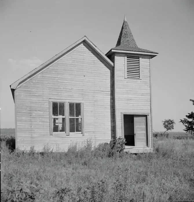 Framed Print : Church on the Aldridge Plantation near Leland, Mississippi, 1937. Creator: Dorothea Lange Framed Print : Church on the Aldridge Plantation near Leland, Mississippi, 1937. Creator: Dorothea Lange