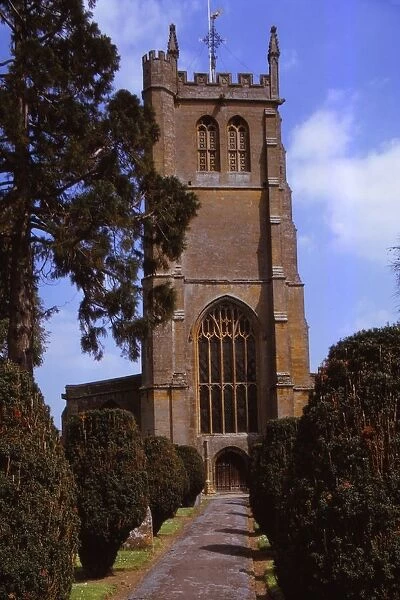 Church of All Saints, Martock, Somerset, 20th century. Artist: CM Dixon