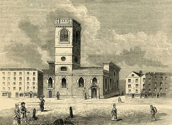 The Church of Allhallows the Great in 1784, (c1872). Creator: Unknown