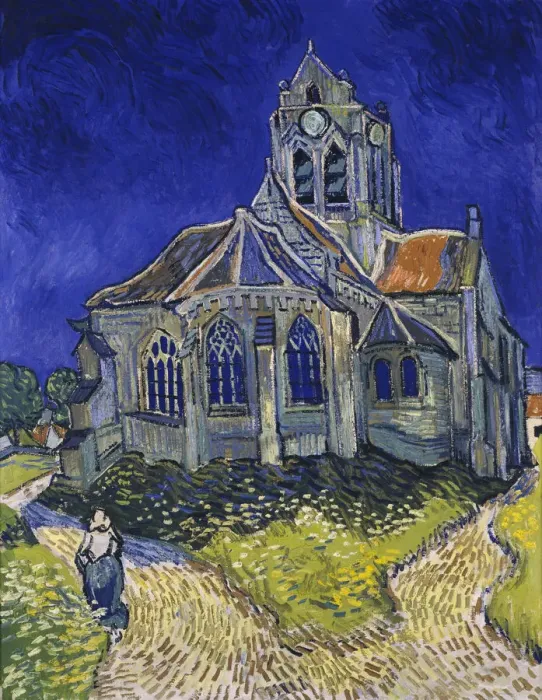 Framed Print : The Church in Auvers-sur-Oise, View from the Chevet, 1890. Artist: Gogh, Vincent, van (1853-1890) Framed Print : The Church in Auvers-sur-Oise, View from the Chevet, 1890. Artist: Gogh, Vincent, van (1853-1890)