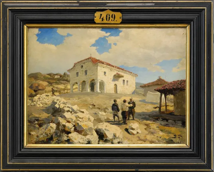 Framed Print : A Church in the Balkans, 1877. Artist: Polenov, Vasili Dmitrievich (1844-1927) Framed Print : A Church in the Balkans, 1877. Artist: Polenov, Vasili Dmitrievich (1844-1927)