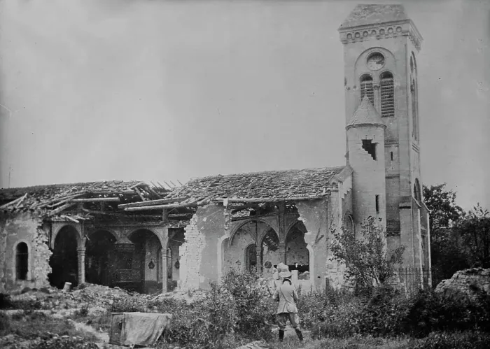 Framed Print : Church, Belleville, between c1915 and 1918. Creator: Bain News Service Framed Print : Church, Belleville, between c1915 and 1918. Creator: Bain News Service