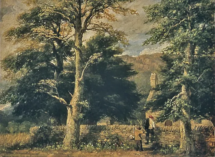 Framed Print : The Church at Bettws-Y-Coed, 1851. Creator: David Cox the Elder Framed Print : The Church at Bettws-Y-Coed, 1851. Creator: David Cox the Elder