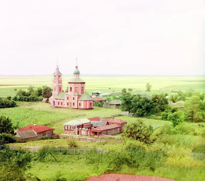 Framed Print : Church of Boris and Gleb, Suzdal, 1912. Creator: Sergey Mikhaylovich Prokudin-Gorsky Framed Print : Church of Boris and Gleb, Suzdal, 1912. Creator: Sergey Mikhaylovich Prokudin-Gorsky