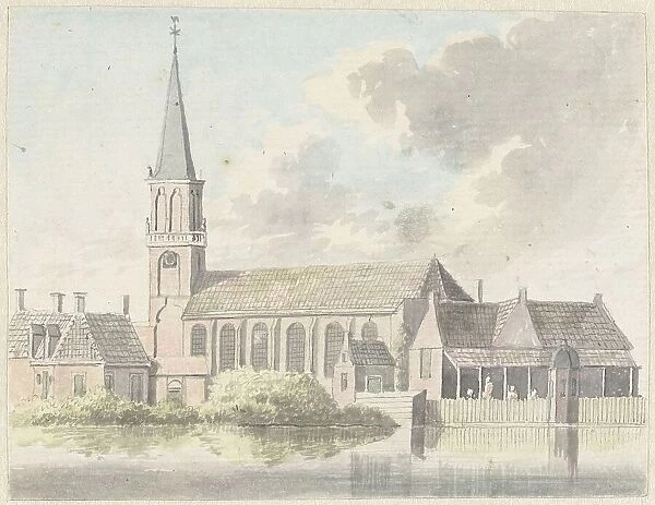 Church in Broek in Waterland, 1789. Creator: Hendrik Tavenier