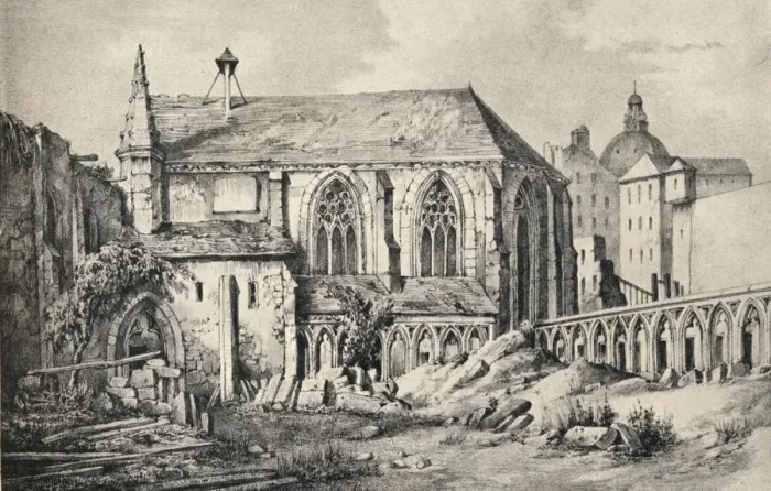 Framed Print : The Church and the Cloister of the College of Cluny in 1824, 1915 Framed Print : The Church and the Cloister of the College of Cluny in 1824, 1915