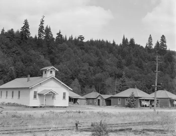 Framed Print : The church closed when the mill closed... Malone, Grays Harbor County, Washington, 1939. Creator: Dorothea Lange Framed Print : The church closed when the mill closed... Malone, Grays Harbor County, Washington, 1939. Creator: Dorothea Lange