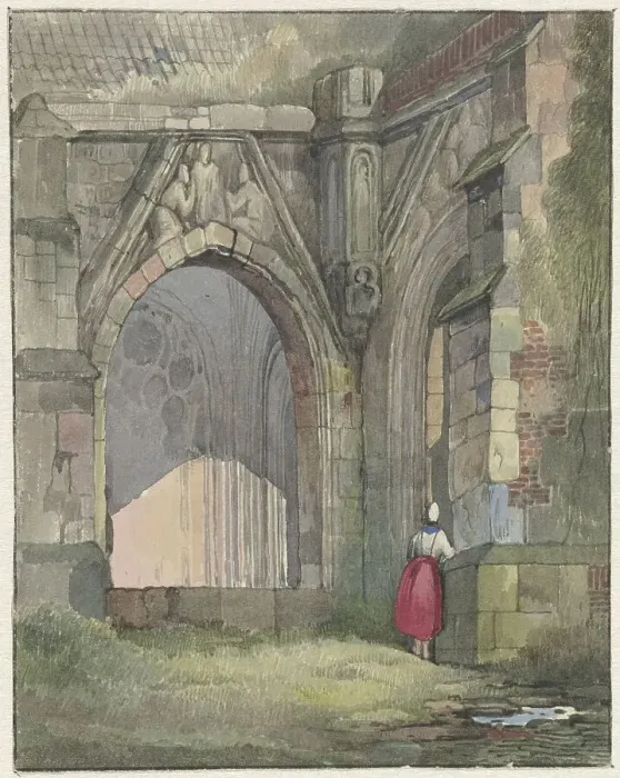 Framed Print : Church door, 1822-1880. Creator: Reinier Craeyvanger Framed Print : Church door, 1822-1880. Creator: Reinier Craeyvanger