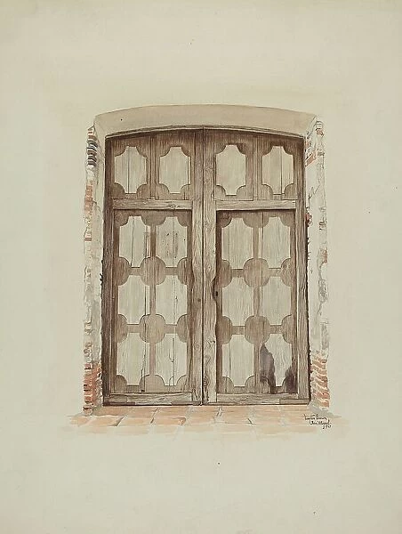 Church Doors, 1937. Creator: Dayton Brown