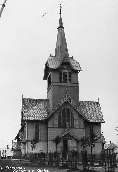 Church, Hammerfest, Finnmark, northern Norway, c1920s-c1930s(?)