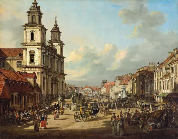 Framed Print : The Church of the Holy Cross in Warsaw, 1778