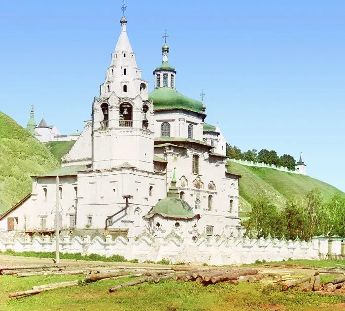 Framed Print : Church of the Holy Mother of God (from other side), Tobolsk, 1912. Creator: Sergey Mikhaylovich Prokudin-Gorsky Framed Print : Church of the Holy Mother of God (from other side), Tobolsk, 1912. Creator: Sergey Mikhaylovich Prokudin-Gorsky