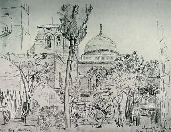 The Church of the Holy Sepulchre from the Garden of the Greek Monastery, 1902. Creator