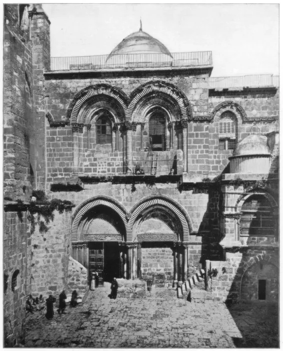 Framed Print : The Church of the Holy Sepulchre, Jerusalem, late 19th century. Artist: John L Stoddard Framed Print : The Church of the Holy Sepulchre, Jerusalem, late 19th century. Artist: John L Stoddard