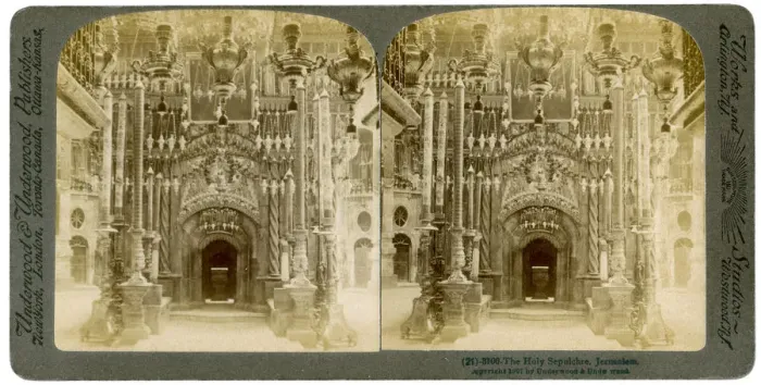 Framed Print : Church of the Holy Sepulchre, Jerusalem, Palestine, 1897. Artist: Underwood & Underwood Framed Print : Church of the Holy Sepulchre, Jerusalem, Palestine, 1897. Artist: Underwood & Underwood