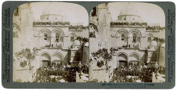 Church of the Holy Sepulchre, Jerusalem, Palestine, 1897. Artist: Underwood & Underwood