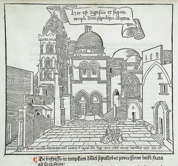 Church of the Holy Sepulchre, published 1486. Creator: Erhard Reuwich