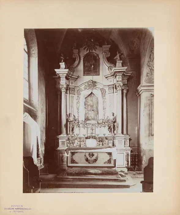 Framed Print : Church of the Holy Trinity - altar in the side aisle, Lezajsk, 1895-1905. Creator: Unknown Framed Print : Church of the Holy Trinity - altar in the side aisle, Lezajsk, 1895-1905. Creator: Unknown
