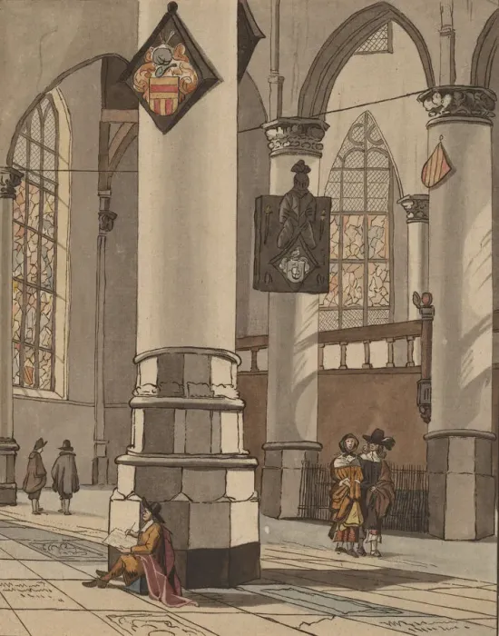 Framed Print : Church Interior, 1774. Creator: Bernhard Schreuder Framed Print : Church Interior, 1774. Creator: Bernhard Schreuder