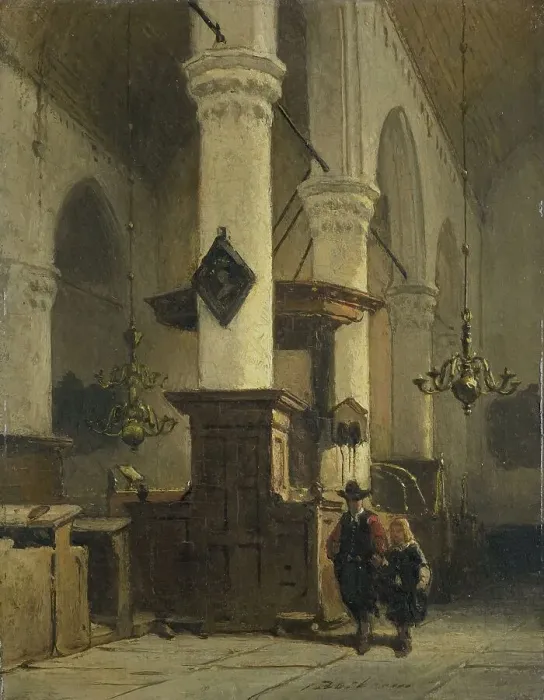 Framed Print : Church Interior, 1850-1891. Creator: Johannes Bosboom Framed Print : Church Interior, 1850-1891. Creator: Johannes Bosboom