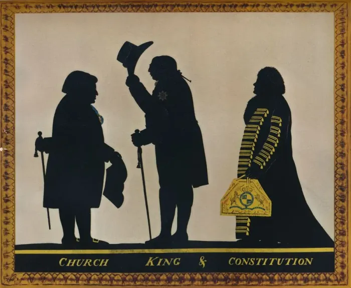 Framed Print : Church, King & Constitution, c1800. Artist: Charles Rosenberg Framed Print : Church, King & Constitution, c1800. Artist: Charles Rosenberg