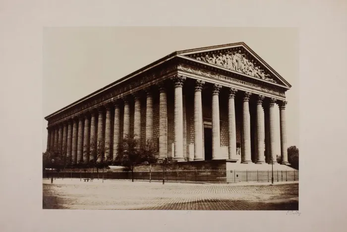 Framed Print : Church of the Madeleine (Eglise de la Madeleine), c. 1860. Creator: Edouard Baldus Framed Print : Church of the Madeleine (Eglise de la Madeleine), c. 1860. Creator: Edouard Baldus
