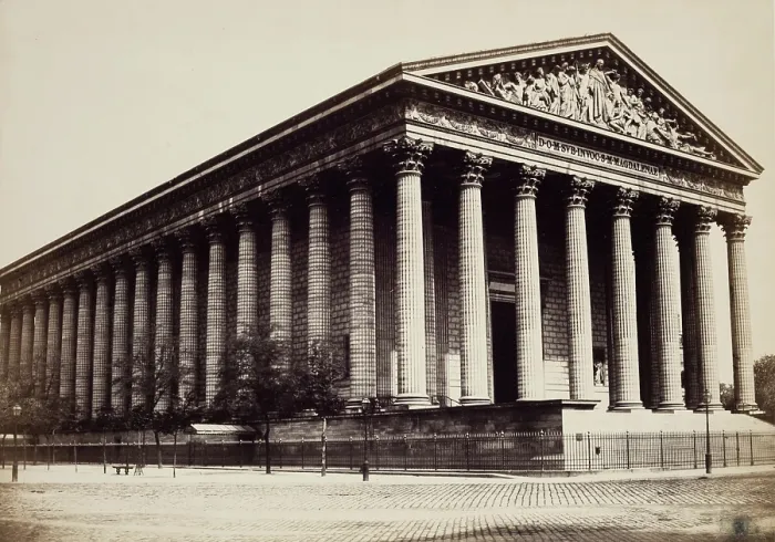 Framed Print : Church of the Madeleine, Paris, between 1860 and 1870. Creator: Edouard Baldus Framed Print : Church of the Madeleine, Paris, between 1860 and 1870. Creator: Edouard Baldus